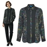 Derek Lam Design Nation Printed Button Down Shirt Size S Photo 1