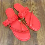 Talbots  Orange Gia Braided Slip On‎ Sandals Size 9 Photo 5