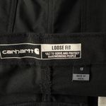 Carhartt SZ 18 Canvas Work Shorts Rugged Flex Loose Fit Pockets High-Rise Black Photo 5