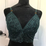 Aerie Lace Longline Bralette Dark Green - Size Large, Stylish & Comfortable NWT Photo 0