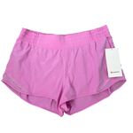 Lululemon NWT Hotty Hot HR Short Lined in Pink size 14 Running Workout Photo 1