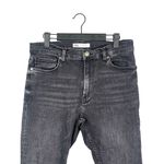 ZARA  Mid Rise Skinny Fit Stretch Jean 5 Pocket Zip Fly 32 Black Washed #3057 Photo 1