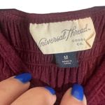 Universal Threads  Wine Maroon Textured Accordion Sleeveless Blouse Women Sz M Photo 4