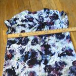 Vera Wang Simply Vera Abstract Floral Blouse - Blue and Purple Photo 5