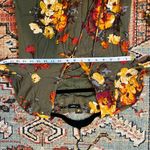 Blu Pepper  Green fall Floral Dress Sz S Photo 4