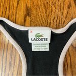 Lacoste  Vintage Women's Black and White Trim Tank Top Photo 2