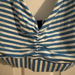 MeUndies New Curvy UltraModal Feel Free Ruched Bralette Amalie Stripes Blue XL Photo 3