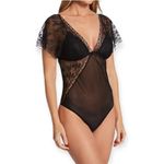 Wacoal  Black Lifted In Luxury Lace Thong Bodysuit  Black NEW Photo 1