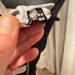 Banana Republic Fit & Flare Cocktail Dress Black/White Stripes Cut Out Back Edgy Photo 4