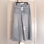 Frye  wide leg crop denim jeans light wash size 28 stretch casual comfy Photo 5