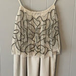 Silence + Noise  Grey Beaded Flounce Dress Size XS Photo 0