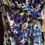 Peter Pilotto Floral Dress Very Stretchy Comfy Purple Lavender Blue White Large Photo 4
