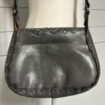 Patricia Nash Rose Tooled Collection Micaela Safflower Blue Leather Purse Photo 3