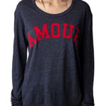 Zadig & Voltaire  Willy Amour Long Sleeve Graphic T Shirt Photo 0