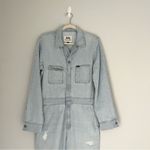 Lee  X Free people Utility Coveralls barely blue Denim chore Jumpsuit Size Small Photo 6