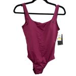 Nike NWT  Villain Red Essentials U Back One Piece Sporty Logo Swimsuit Size Small Photo 3