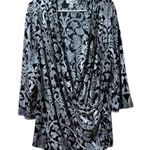 Dress Barn Women Size 22/24 Wrap Blouse Lightweight Stretch Formal City Career Photo 0