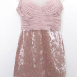 ASOS Y2K  Womens Babydoll Dress Size‎ 6 Pink Velvet Fairy Romantic Coquette Hoco Photo 0