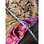 Free People  Miranda Printed Jumpsuit In Jewel Combo Large Bohemian Pink and Gold Photo 5