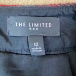 The Limited  Plaid Pencil Skirt Red Grey Women's Career Business Office Sz 12 EUC Photo 3