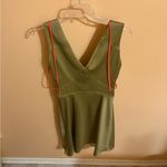 Victoria Beckham Printed Hammered Satin Star Mini Dress in Sandstone/Satsuma Red Photo 7