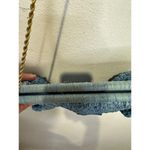 Loeffler Randall Light Blue Crochet Trudie Frame Gold Chain Clutch Purse Bag Photo 5