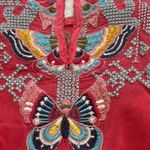 Johnny Was Farfalla extremely heavily embroidered blouse NWT RARE Photo 2