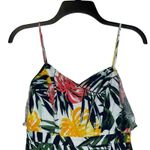 Jodi Kristopher ‎ Tropical Tie Front Summer Dress Strap Linen Blend 1 Women NWT Photo 1