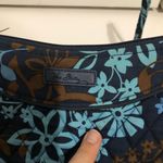 Vera Bradley  Java Floral Little Crossbody bag Blue‎ Brown purse travel Photo 4
