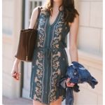 Anthropologie  - Tiny - Syden floral embroidered sz M shirt dress boho cottage wh Photo 5