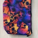 Skull Halloween 80’s Zipper Makeup Bag New Photo 10
