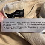 ZARA  Womens High Waisted Pleated Wide Leg Trouser Pants Beige Large‎ Photo 6