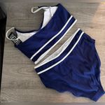 BMJL Women's High Waisted Bikini Ribbed Two Piece Swimsuit Blue Size L Photo 4