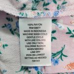 st. john's bay  Light Pink Floral Blouse Size XXL NWOT Plus Size Peasant Top Photo 6