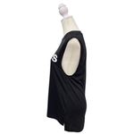 Adidas  Black Sleeveless Tank with White Logo Graphic Size Small Photo 1