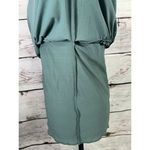 Apostrophe  Women's Small Tank Top Green Lace V-Neck‎ Stretch Double Layer Photo 7