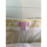 Lilly Pulitzer  Sz 6 Sunshine Yellow Pleated Skort Preppy Striped Summer Cotton‎ Photo 1