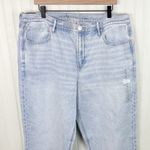 American Eagle NEW  90s Straight Jean Light Wash Denim Stretch Women's Size 18 Photo 3