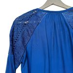 Ramy Brook Navy Blue Crochet Detail Blouse - Size S/P Photo 6