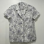 Haven Well Within Womens Pajama Top XS NWT $68 Cotton Button Lounge Floral‎ Photo 0