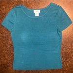 Talbots Silk Blend Short Sleeve Top Cardigan Set - size medium Photo 6