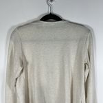 LOGO By Lori Goldstein LOGO By Lori‎ Goldstein Cream Tie Front Shrug Womens Size Small Ruffle Hem Boho Photo 8