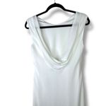 Lulus  NWOT Yaneli White Boat Neck Cowl Back Sleeveless Fitted A-Line Maxi Dress Photo 10