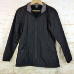 prAna Jacket Womens S Black Full Zip Fleece Line Lightweight Coat Gorpcore FLAW Photo 2