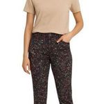 Gloria Vanderbilt  Black Floral Ankle Jeans Size 6 Photo 0