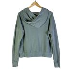 American Eagle  Hoodie Women’s M Sage Green Lace-Up Cotton Casual Pullover Lounge Photo 2