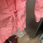 Sigrid Olsen  Linen Top Size Large Pink V-Neck Classic Blouse Photo 2