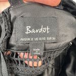 Bardot  Size 4 XS Gemma Kara Halter Lace Sheath Dress Black Knee Length LBD Event Photo 9