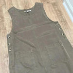 NATURAL ORIGINS | VINTAGE | 90s Sleeveless Utilitarian Maxi Dress Tan Size 1X Photo 3