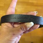 Coldwater Creek  Black Leather Turquoise Coastal Cowgirl Boho Chic Skinny Belt L Photo 4